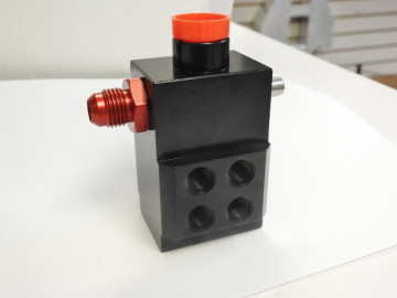 ENG-BVA-108-Side  Engler Machine 8 Port Barrel Valve Assembly - Hoses Left to Right